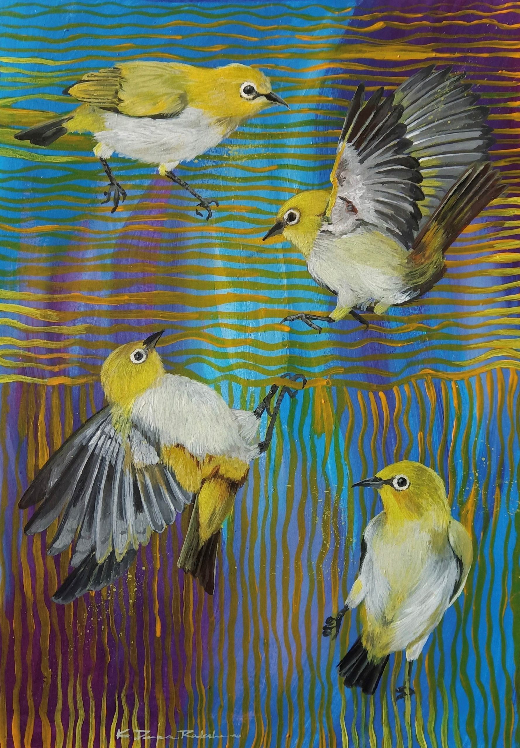 The Yellow flutters